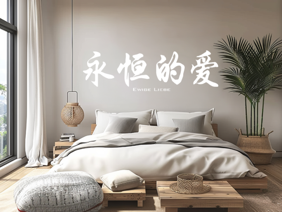 Preview: Wandtattoo Chinesisches Zeichen Ewige Liebe