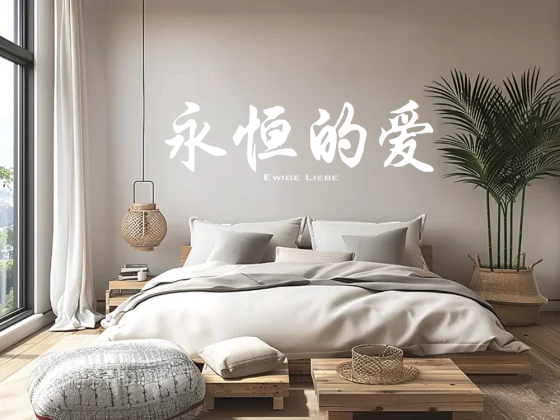 Wandtattoo Chinesisches Zeichen Ewige Liebe