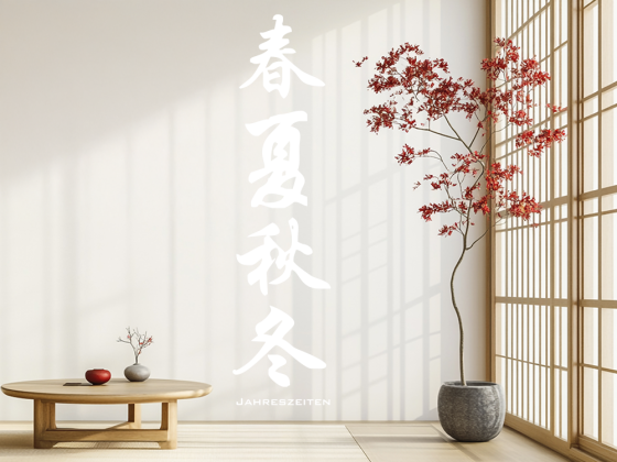 Preview: Wandtattoo Chinesisches Zeichen Jahreszeiten