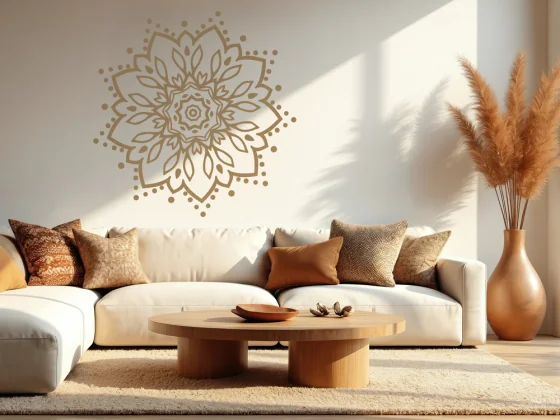 Wandtattoo mit dekorativem Mandala
