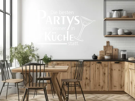 Wandtattoo Die besten Partys