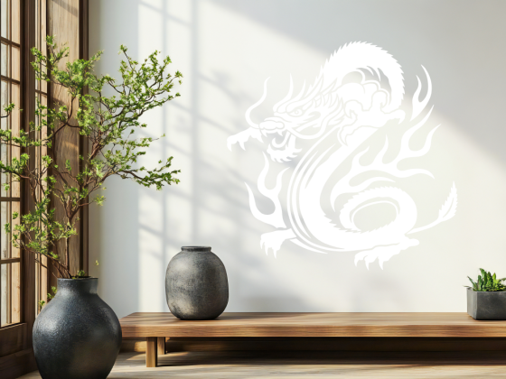 Preview: Wandtattoo Drache Fluitare