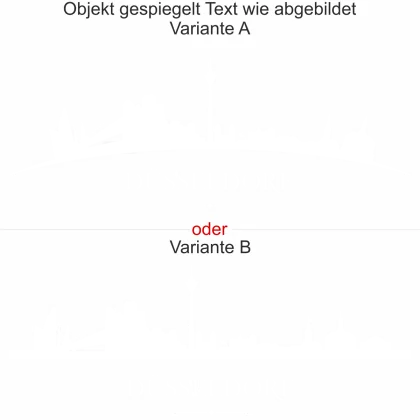 Wandtattoo mit Skyline von Düsseldorf - Ansicht Ausrichtung mit Farbauswahl und Variante