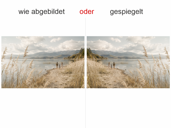 Preview: Wandtattoo Eigenes Foto - Ansicht Ausrichtung