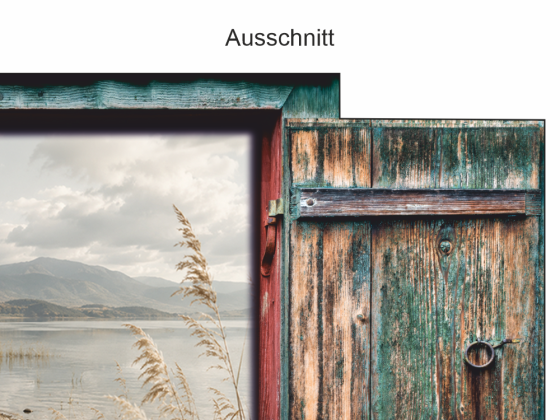 Preview: Wandtattoo Eigenes Foto Fensterladen - Ansicht Ausschnitt
