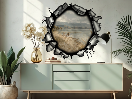 Wandtattoo Eigenes Foto Metallrahmen