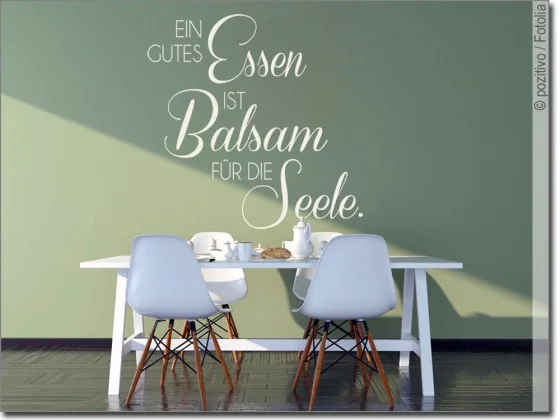 Spruch Essen ist Balsam für die Seele