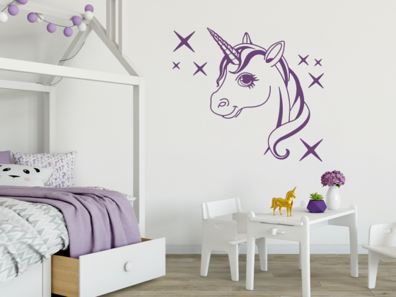 Preview: Wandtattoo Einhorn