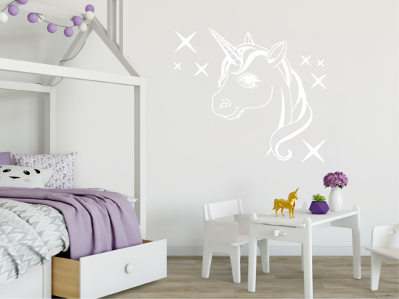 Preview: Wandtattoo Einhorn