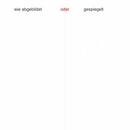 Wandtattoo Elegante Grashalme - Ansicht Ausrichtung mit Farbauswahl