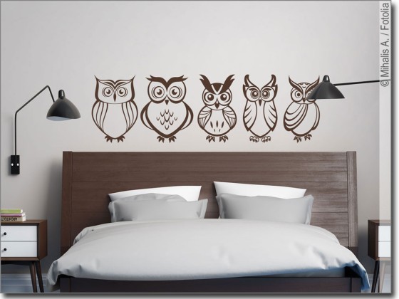 Preview: Wandtattoo Eulen