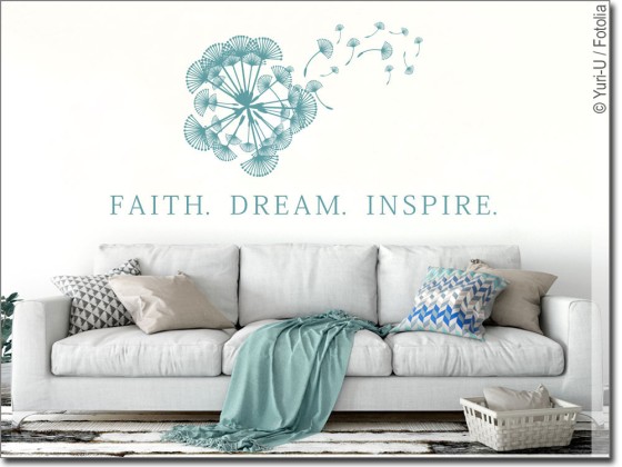 Preview: Wandtattoo Faith Dream Inspire