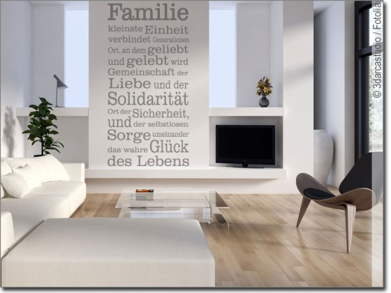 Preview: Wandtattoo Familie