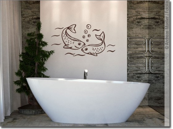 Preview: Wandtattoo Fischpärchen