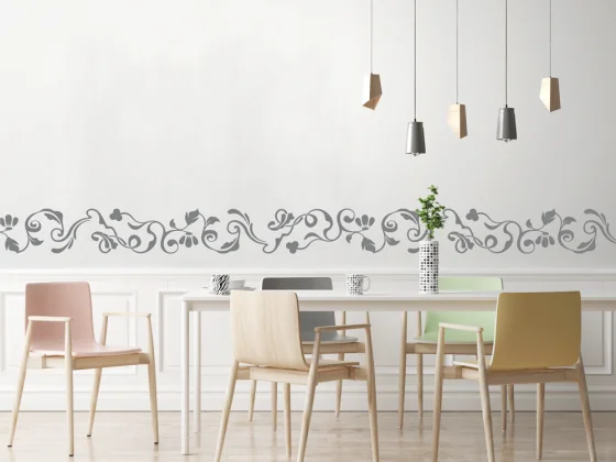 Wandtattoo Florale Bordüre