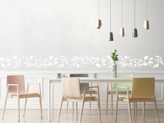 Preview: Wandtattoo Florale Bordüre