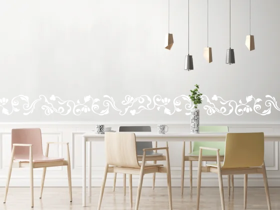 Wandtattoo Florale Bordüre