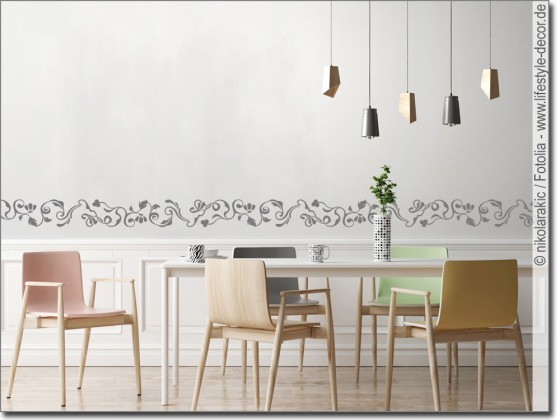 Preview: Wandtattoo Florale Bordüre