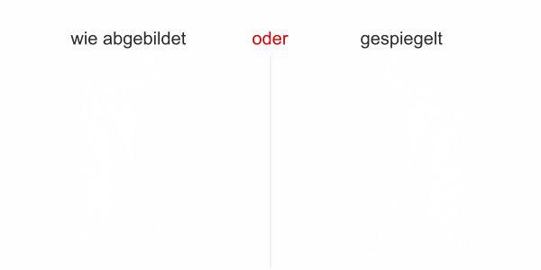 Preview: Wandtattoo mit Förderturm - Ansicht Ausrichtung und Farbauswahl