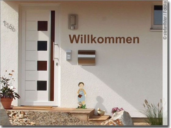 Preview: Wandtattoo für außen Willkommen 1 Preview: Wandtattoo für außen Willkommen 1
