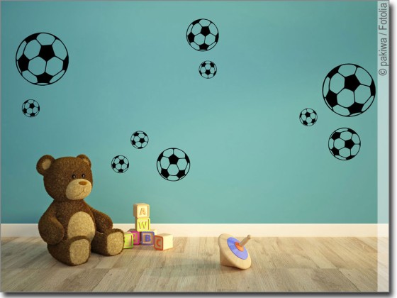 Preview: Wandtattoo Fußball Set Preview: Wandtattoo Fußball Set