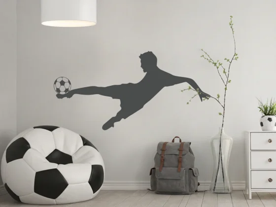 Wandtattoo Fußballspieler