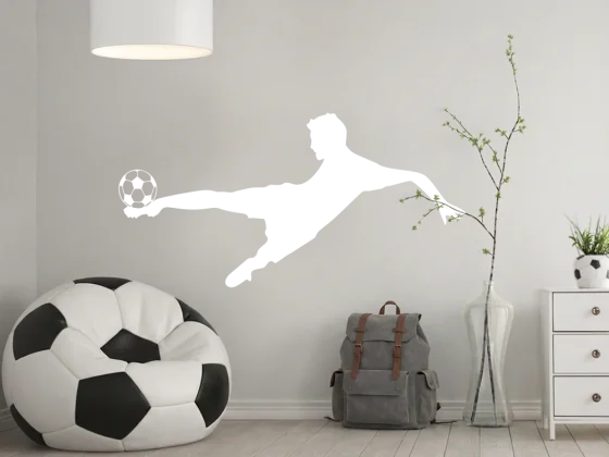 Wandtattoo Fußballspieler
