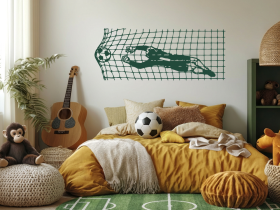 Preview: Wandtattoo Fußballtor