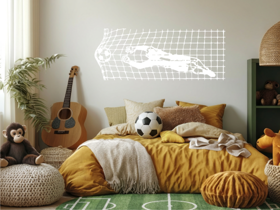 Preview: Wandtattoo Fußballtor