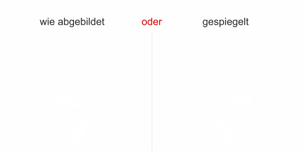 Preview: Garderobensticker Hirsch