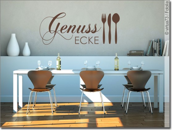 Preview: Wandtext Genuss Ecke