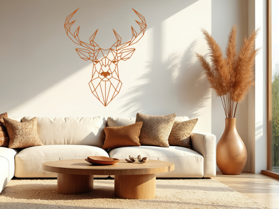 Preview: Wandtattoo Geometrischer Hirsch