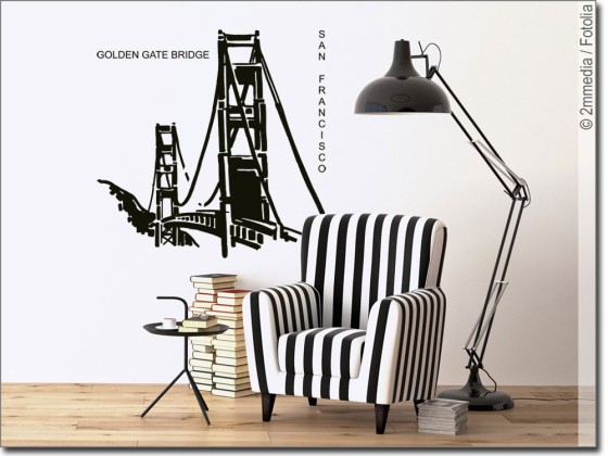 Preview: Wandtattoo Golden Gate Bridge Preview: Wandtattoo Golden Gate Bridge