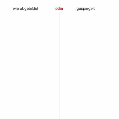 Wandtattoo Goldfruchtpalme - Ansicht Ausrichtung mit Farbauswahl
