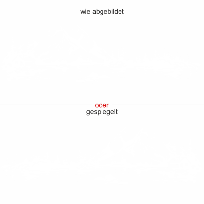 Preview: Wandtattoo Holzhütte am See - Ansicht Ausrichtung und Farbauswahl