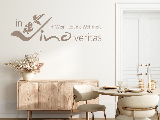 Preview: Wandtattoo In vino veritas