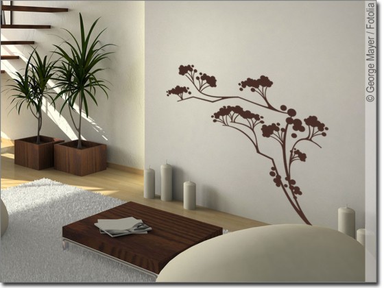 Preview: Wandtattoo Japanischer Strauch Preview: Wandtattoo Japanischer Strauch