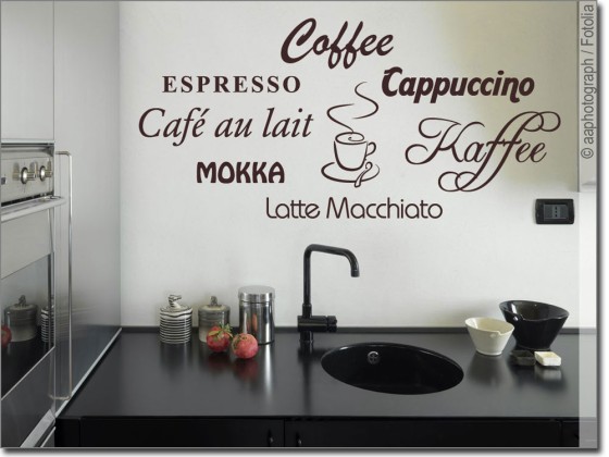 Preview: Wandschrift Kaffee Preview: Wandschrift Kaffee