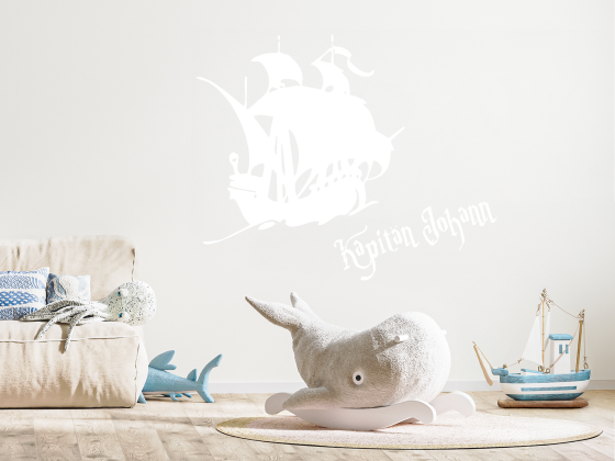 Preview: Wandtattoo Kapitän