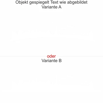 Wandtattoo mit Skyline von Kiel - Ansicht Ausrichtung mit Farbauswahl und Variante