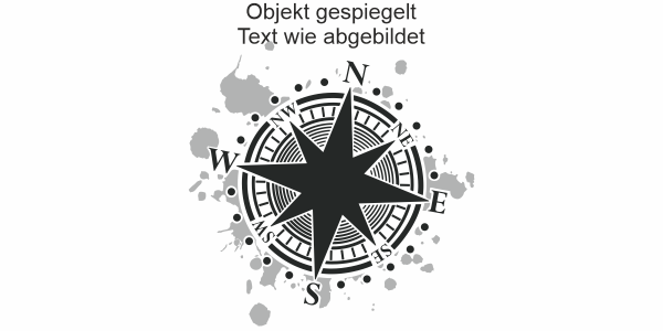 Preview: Wandtattoo Kompass Preview: Wandtattoo Kompass