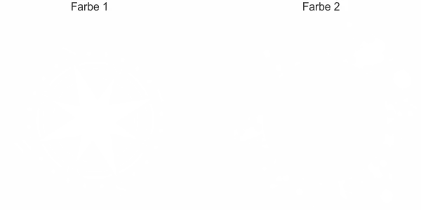 buntes Wandtattoo mit Kompass - Ansicht Farbauswahl