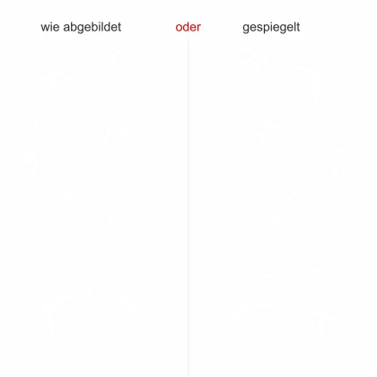 Wandtattoo mit kunstvollem Bambus - Ansicht Ausrichtung und Farbauswahl