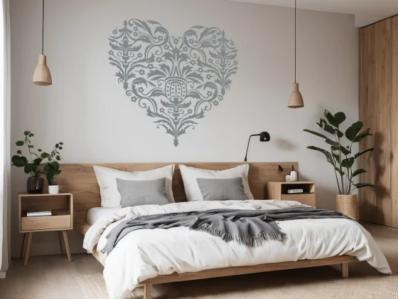 Wandtattoo mit romantischem Liebesornament