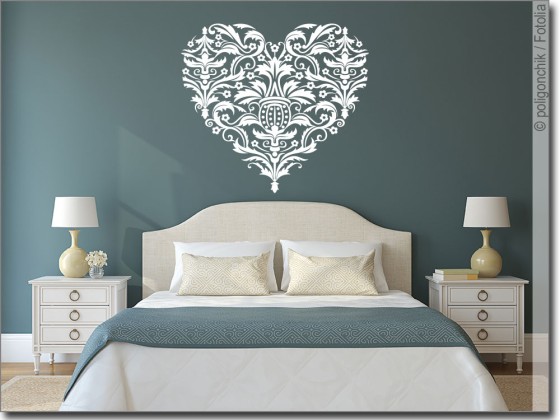 Preview: Wandtattoo Liebesornament