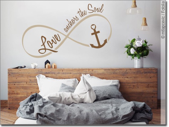 Preview: Wandtattoo Love anchors the soul Preview: Wandtattoo Love anchors the soul