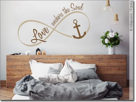 Wandtattoo Love anchors the soul