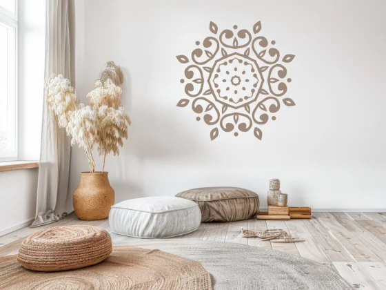 Wandtattoo mit Mandalamotiv