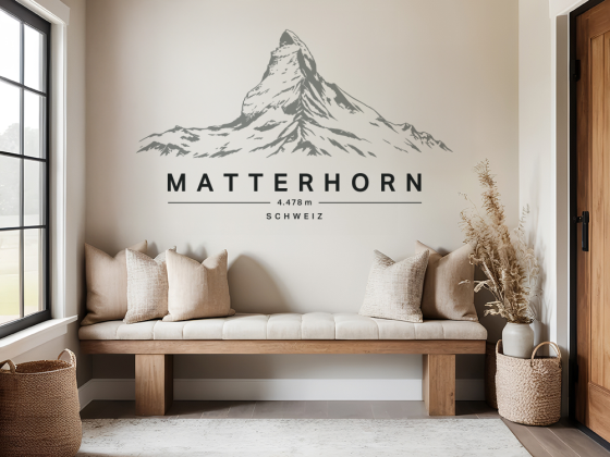 Wandtattoo Matterhorn