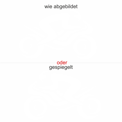 Preview: Wandtattoo Motorradfahrer